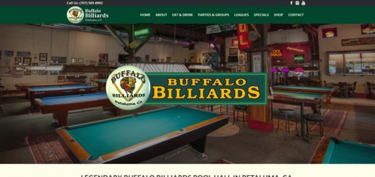 Link to Pool Hall Web Design