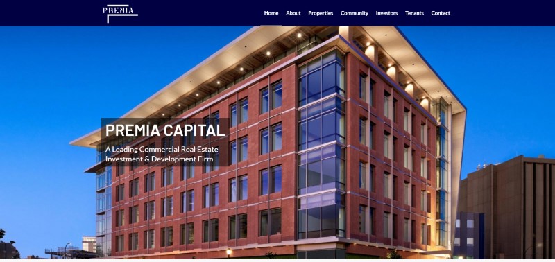 Link to Premia Capital Web Design