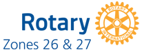 rotary zone 26 and 27 logo